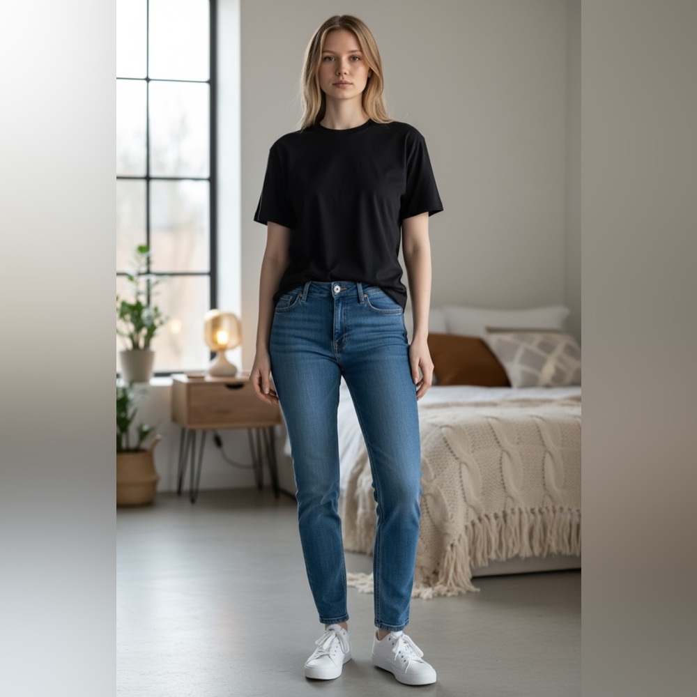 Banana Republic Blue Denim Girlfriend Jeans